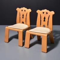 Pair of Robert Venturi CHIPPENDALE Lounge Chairs - Sold for $3,072 on 05-18-2024 (Lot 297).jpg